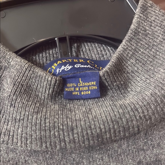 Charter Club Gray Turtleneck Sweater Smooth Knit - Picture 8 of 10